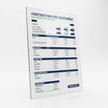 Professional construction cost assessment template digital download